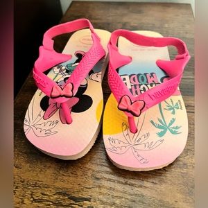 NWOT-Toddler Girl Minnie Mouse Havaianas Size 23/24 (9C) NWOT in Pink